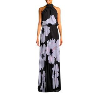 Betsy & Adam floral halter dress